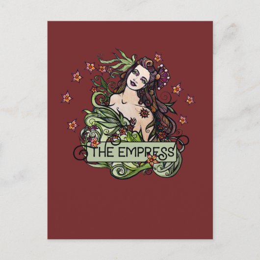 De Empress Tarot-kaart Briefkaart (Voorkant)