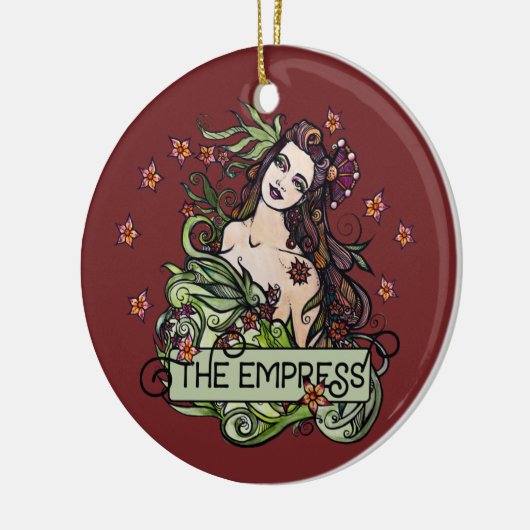 De Empress Tarot-kaart Keramisch Ornament (Links)