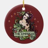 De Empress Tarot-kaart Keramisch Ornament (Achterkant)