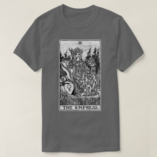 De Empress Tarot Kaart Major Arcana fortuin tellin T-shirt (Design voorkant)