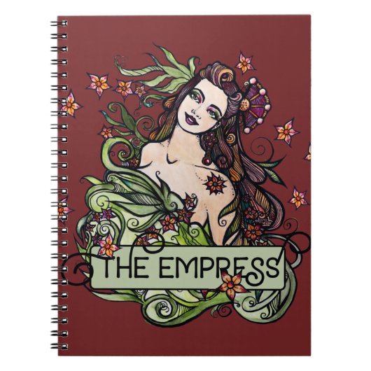De Empress Tarot-kaart Notitieboek (Voorkant)