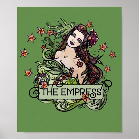 De Empress Tarot-kaart Poster (Voorkant)