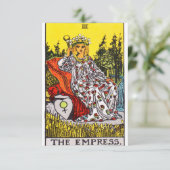 De Empress Tarot-kaart Save The Date (Staand voorkant)
