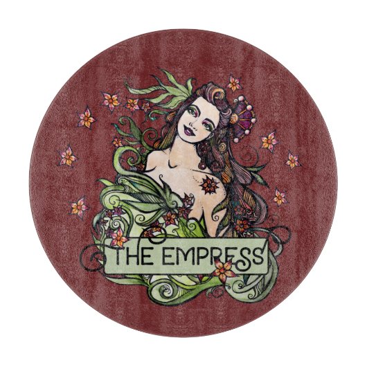 De Empress Tarot-kaart Snijplank (Voorkant)