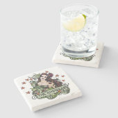 De Empress Tarot-kaart Stenen Onderzetter (Zijkant)