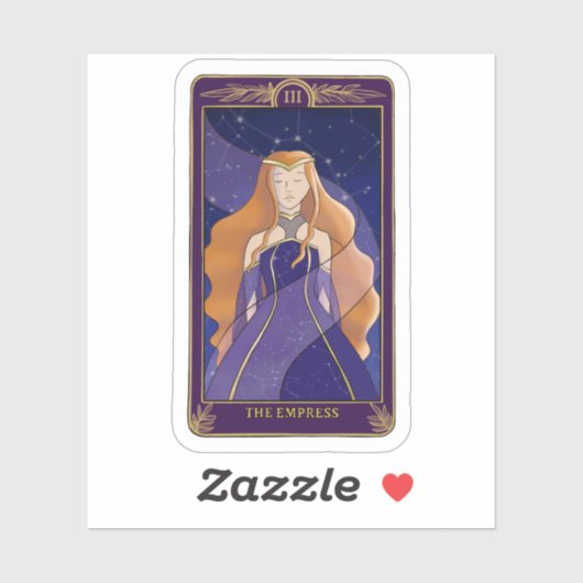 De Empress Tarot Kaart Sticker (Vel)