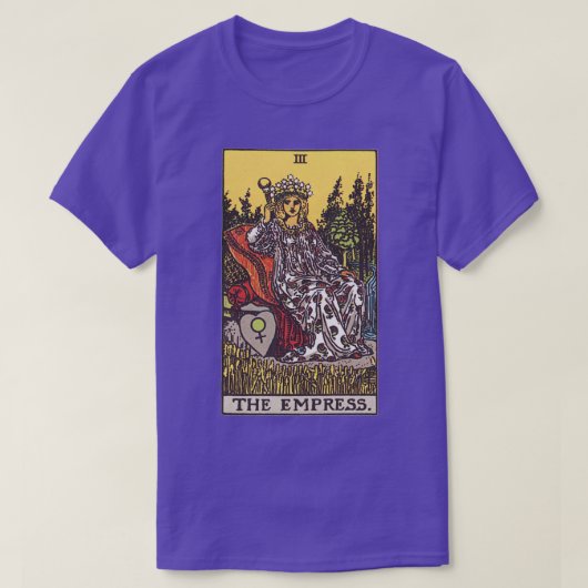 De Empress Tarot-kaart T-shirt (Design voorkant)