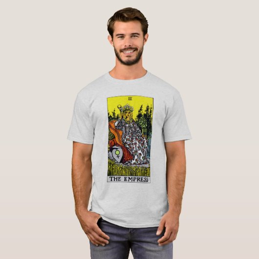 De Empress Tarot-kaart T-shirt (Voorkant volledig)