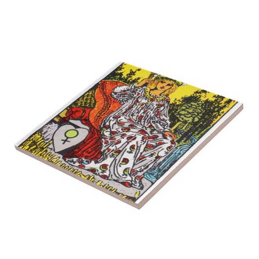De Empress Tarot-kaart Tegeltje (Zijkant)