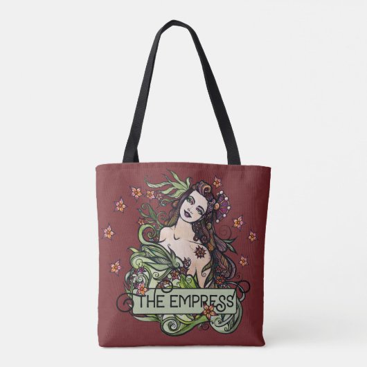 De Empress Tarot-kaart Tote Bag (Achterkant)