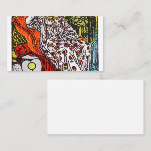 De Empress Tarot-kaart Visitekaartje (Voorkant / Achterkant)