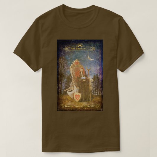 De Empress Tarot T-shirt (Design voorkant)