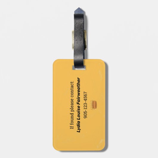 De Empress tarotkaart grote arcana Bagagelabel (Achterkant verticaal)