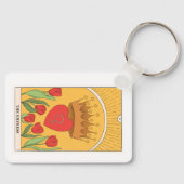 De Empress tarotkaart grote arcana Sleutelhanger (Voorkant)