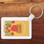 De Empress tarotkaart grote arcana Sleutelhanger (Voorkant)