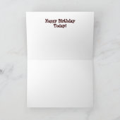 De emu Dreaming Birthday Card Kaart (Binnen)