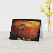 De emu Dreaming Birthday Card Kaart (Gele Bloem)
