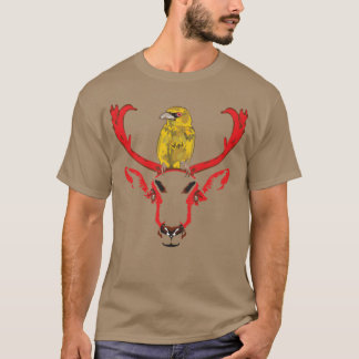 De en de vogel zijn gebonden als vrienden vrienden t-shirt