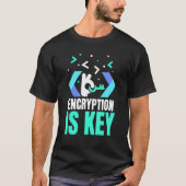 De encryptie is de zeer belangrijke Codering Gezeg T-shirt (Voorkant)