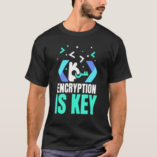 De encryptie is de zeer belangrijke Codering Gezeg T-shirt (Voorkant)