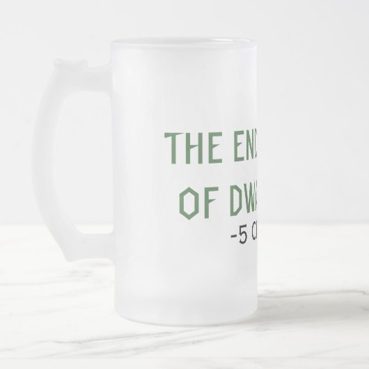 DE ENDLESS MUGOF DWARVEN ALE MATGLAS BIERPUL (Links)