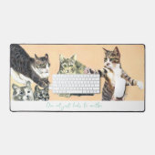 De ene kat leidt tot de andere bureaumat (Keyboard & Muis)