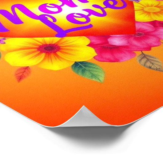 De energetische liefdesgolf van mama poster (Hoek)