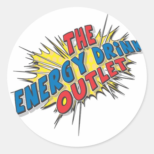 De energie-Drink Outlet - sticker (Voorkant)