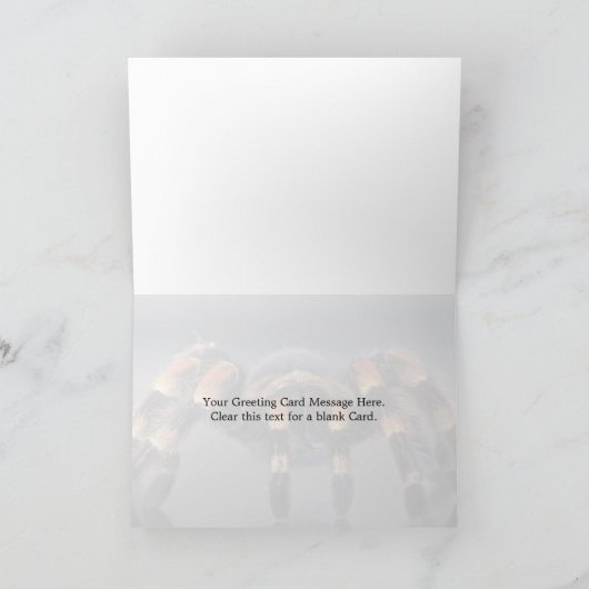 De enge spin van de Tarantula Kaart (Binnen)