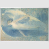 De Engel  Blauw Decoupage Tissuepapier (Voorkant)