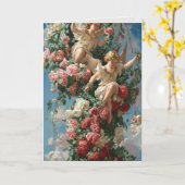 De Engel Collectie Van ArtDesignsByBlake.com Kaart (Gele Bloem)