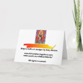 De Engel & de Maan van de ster - Kaart (Achterkant)