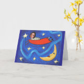 De Engel & de Maan van de ster - Kaart (Gele Bloem)