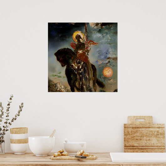 “De Engel des Doods” door Gustave Moreau Poster (Keuken)