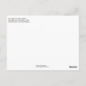 De engel die de pool troebelt briefkaart (Achterkant)