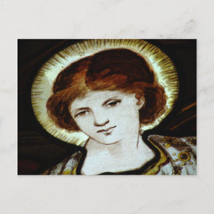 De engel die de pool troebelt briefkaart