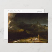 De engel die naar de herders kijkt, Thomas Cole Briefkaart (Voorkant / Achterkant)