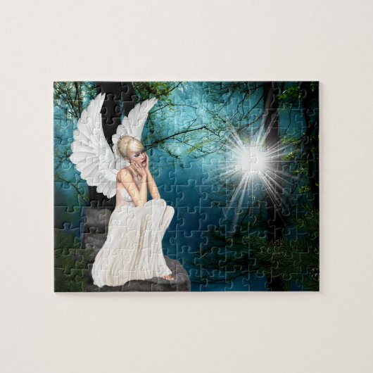 De engel-discussie-puzzel legpuzzel (Horizontaal)