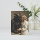 De engel en de duistere demon briefkaart (Staand voorkant)