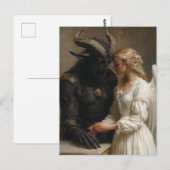 De engel en de duistere demon briefkaart (Voorkant / Achterkant)