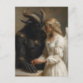 De engel en de duistere demon briefkaart (Voorkant)