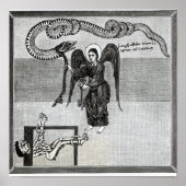 De engel houdt de sleutels van de hel vast poster (Voorkant)