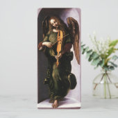 De engel in het groen met een vedel van Leonardo d (Staand voorkant)