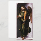 De engel in het groen met een vedel van Leonardo d (Voorkant / Achterkant)