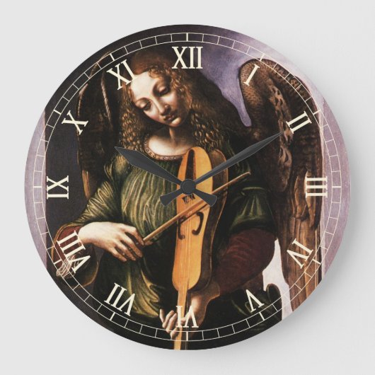 De engel in het groen met een vedel van Leonardo d Grote Klok (Voorkant)