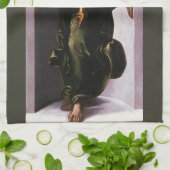 De engel in het groen met een vedel van Leonardo d Theedoek (Gevouwen)