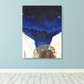 De engel kreeg zijn vleugels 2014 canvas afdruk (Insitu (Houten vloer))