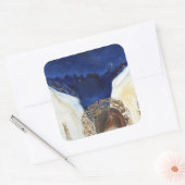 De engel kreeg zijn vleugels 2014 vierkante sticker (Envelop)