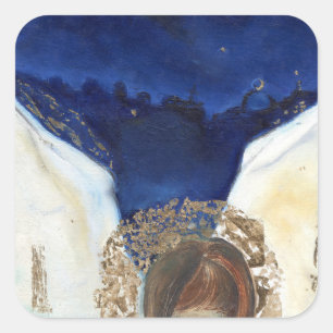 De engel kreeg zijn vleugels 2014 vierkante sticker