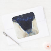 De engel kreeg zijn vleugels 2 2013 vierkante sticker (Envelop)